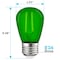 Luxrite S14 LED Edison Green Light Bulbs 0.5W Colored Bulb for String Lights E26 Base, 4PK LR21732-4PK - alternate 2